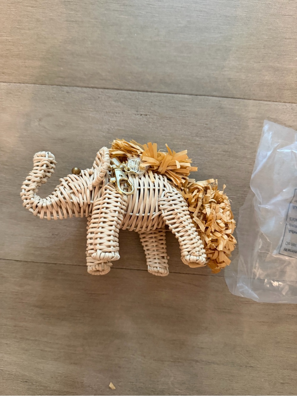 Lilly Pulitzer Woven Elephant Bag Charm